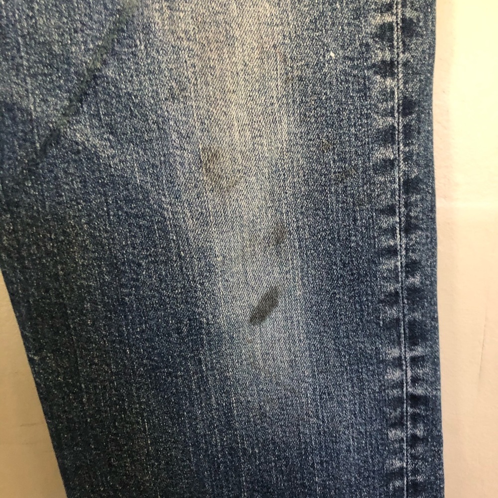 Levi Strauss Mens 514 Slim Straight Jeans 36x34 Blue Denim Faded Medium Wash - Picture 5 of 7